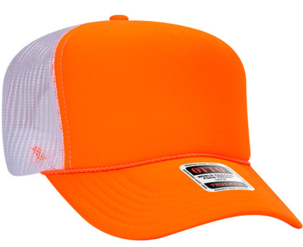 OTTO CAP 5 Panel High Crown Mesh Back Trucker Hat