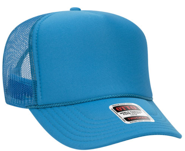 OTTO CAP 5 Panel High Crown Mesh Back Trucker Hat