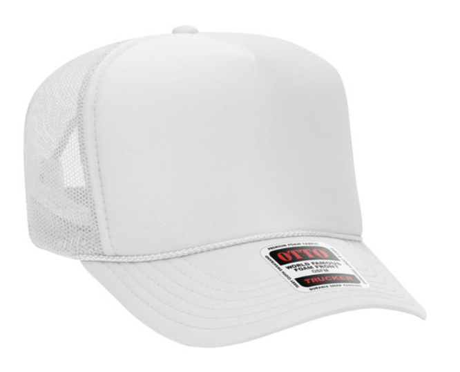 OTTO CAP 5 Panel High Crown Mesh Back Trucker Hat