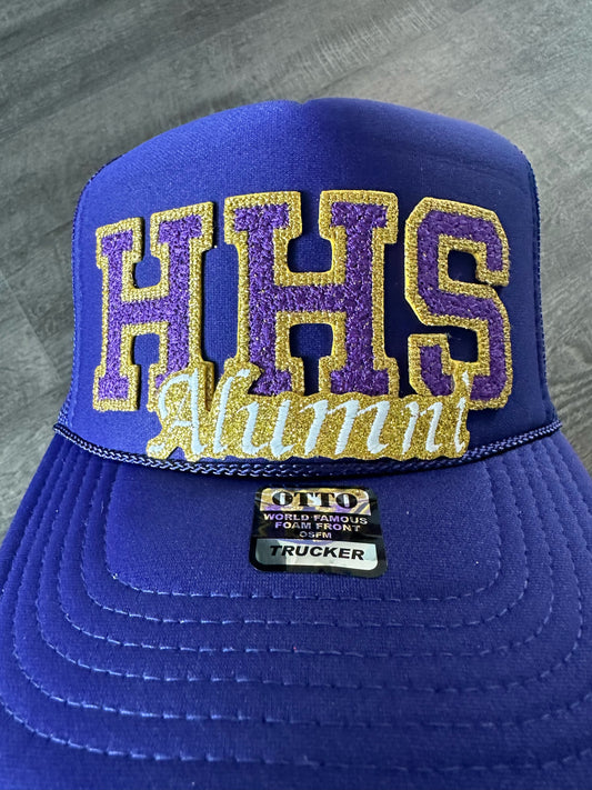 HHS ALUMNI Glitter Trucker Hat